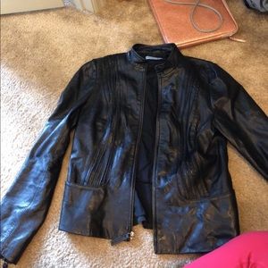 Antonio Melani Black Leather Jacket